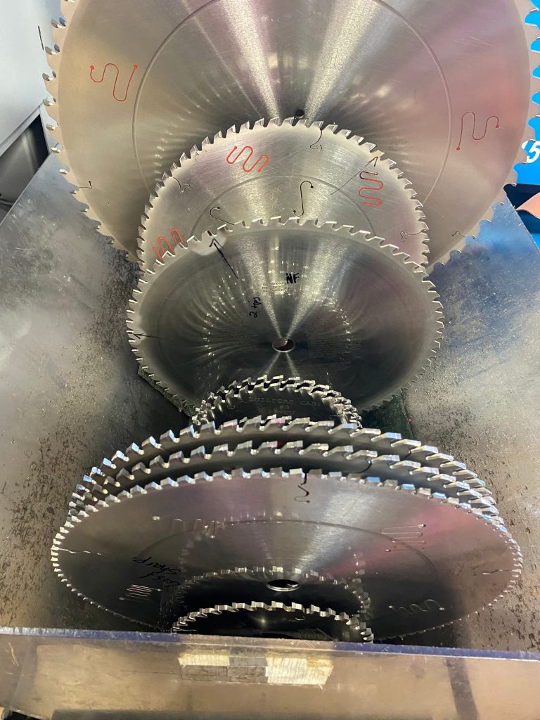 Saw Blades Serviced at Total Tooling Technology.